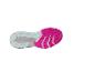 Semelle de chaussures de sport rose et grise.