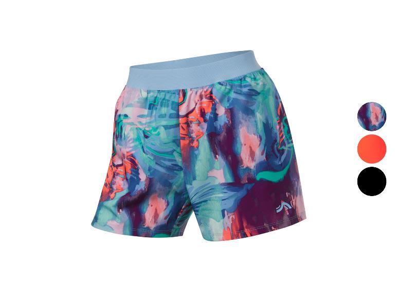 Shorts de sport à motif abstrait colorés.