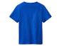 T-shirt bleu pour enfant, vue arrière.