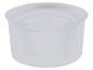 Récipient de plastique transparent pour le stockage.