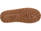 Semelle de chaussure marron avec une bande de roulement robuste pour une bonne adhérence.