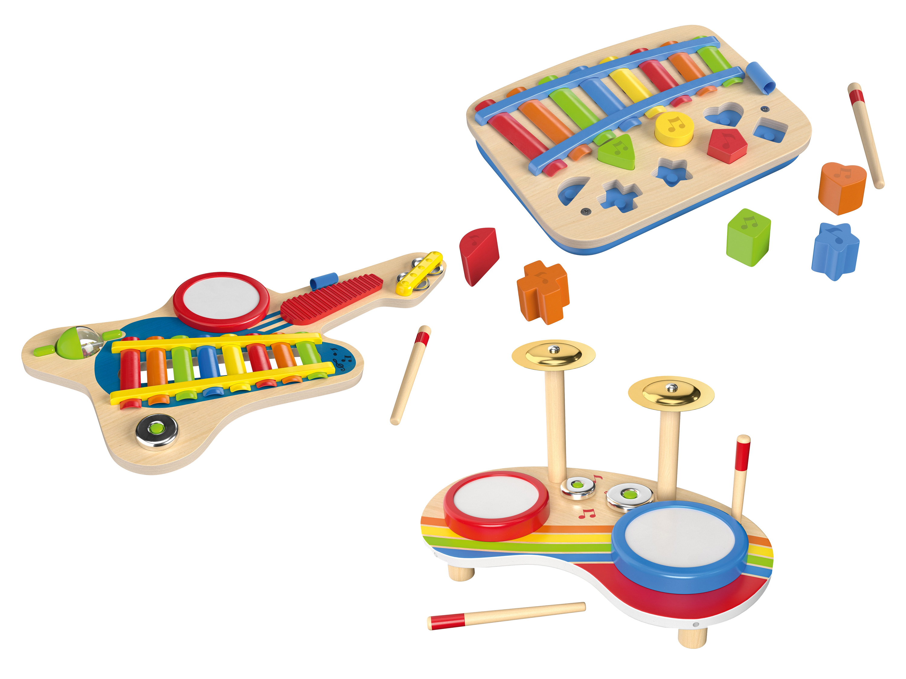 Playtive Instruments de musique en bois