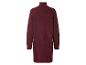 Robe pull col roulé bordeaux avec manches côtelées, vue de dos.