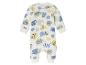 Un body blanc à manches longues pour bébé avec un motif Simba et Pumba.
