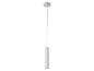 Suspension cylindrique blanche moderne.
