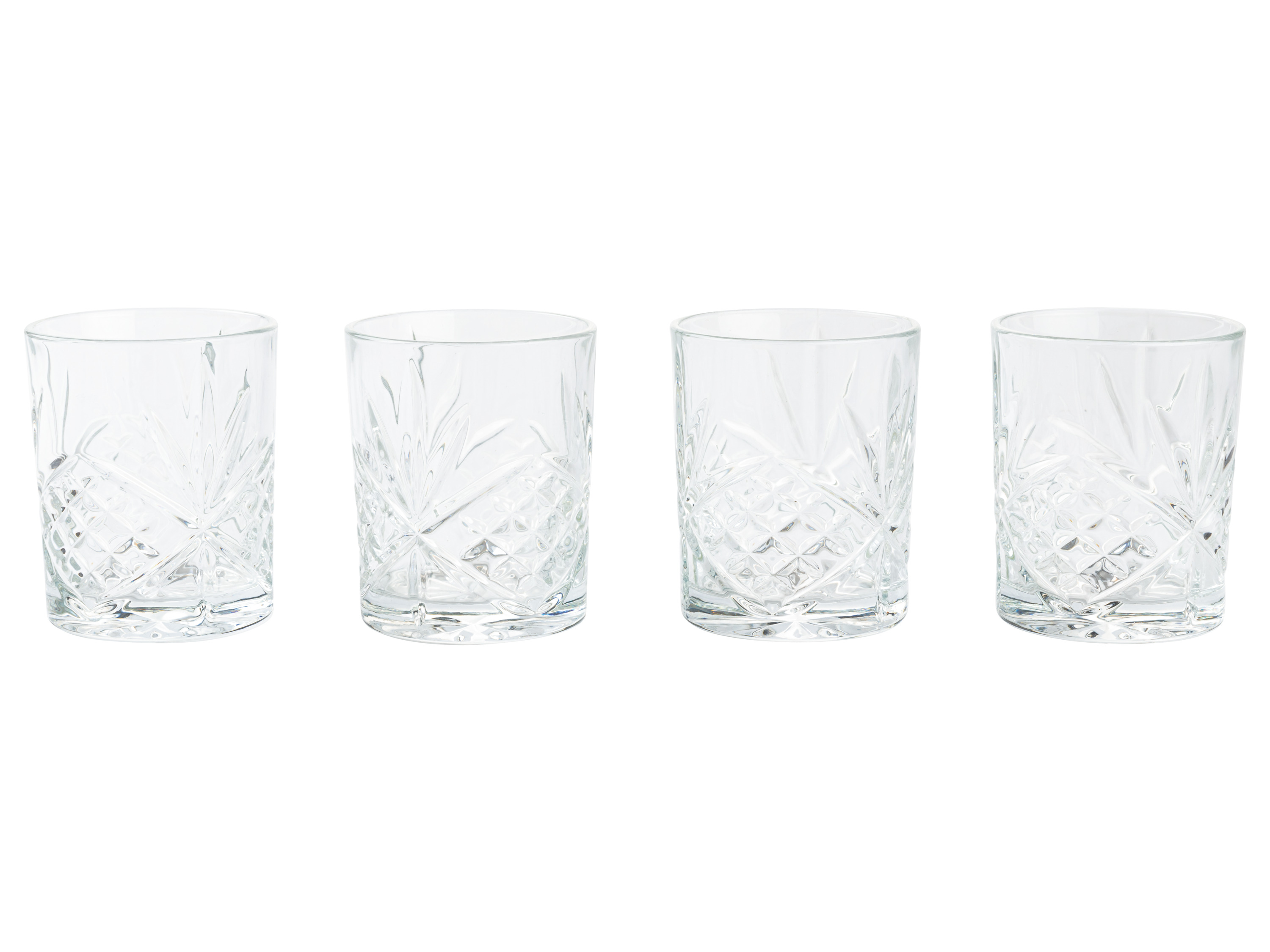 LIVARNO home Lot de 4 verres à whisky ou longdrink (gin/whisky)