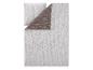 Housse de couette réversible à motif géométrique blanc et marron