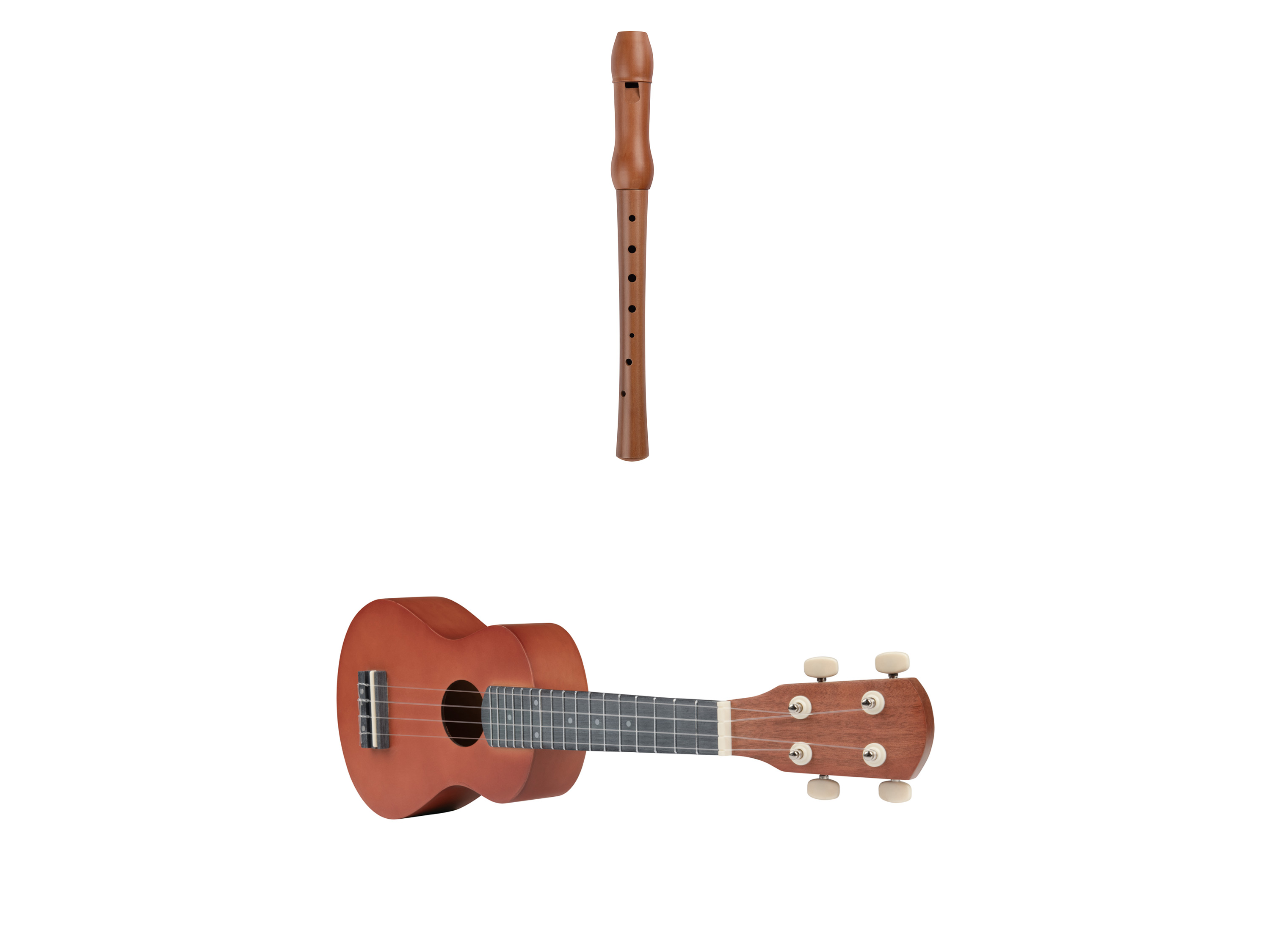 Ensemble ukulélé/flûte à bec soprano