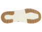 Semelle de baskets beige clair avec des détails bruns.