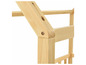 Cadre en bois d'un lit pour enfant.