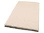 Protège-matelas matelassé beige avec motif festonné