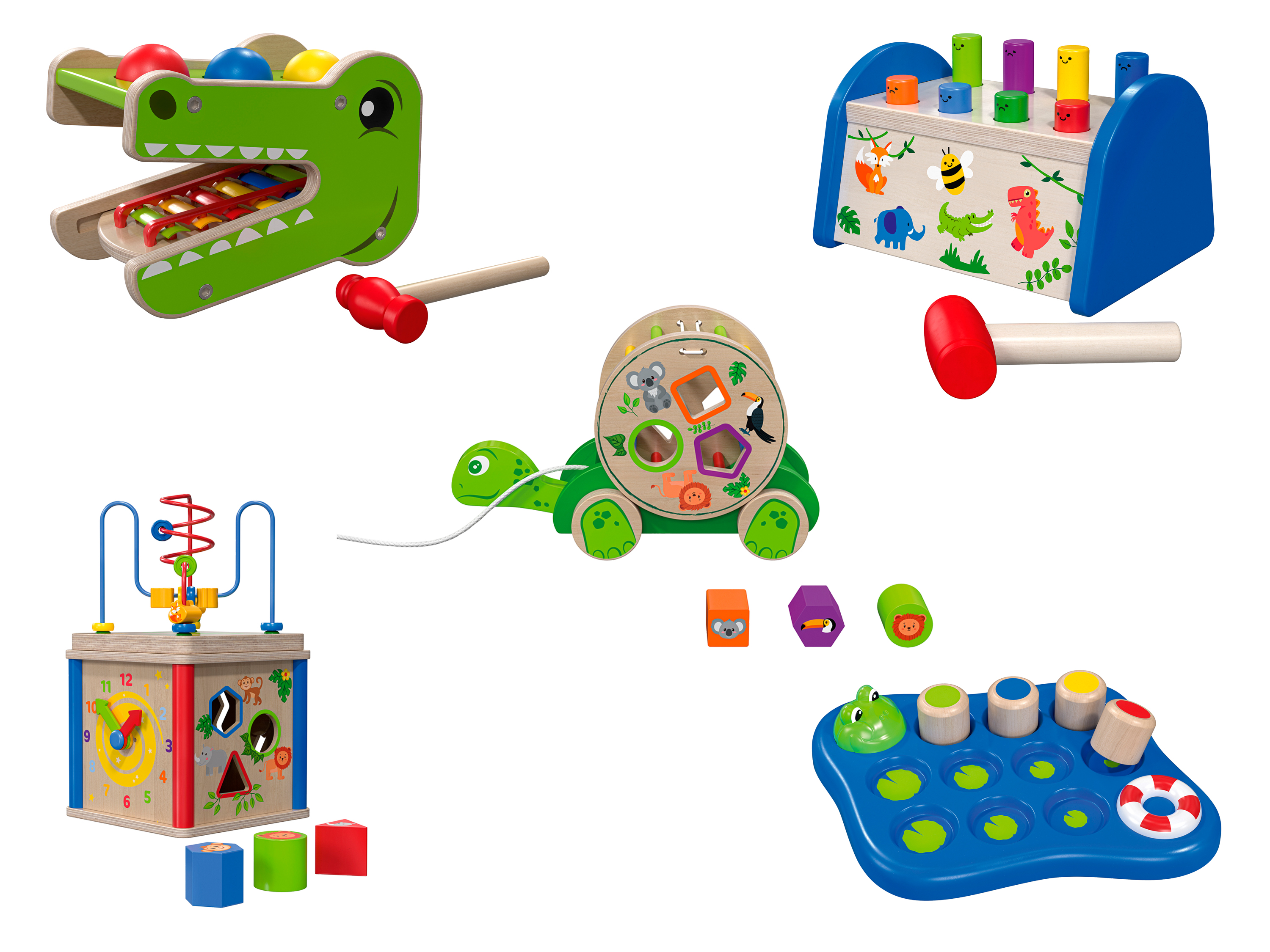 Playtive Jeu de motricité en bois