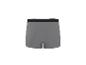Boxer gris avec ceinture élastique noire.