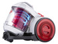 Un aspirateur Dirt Devil avec un système de collecte de poussière visible.