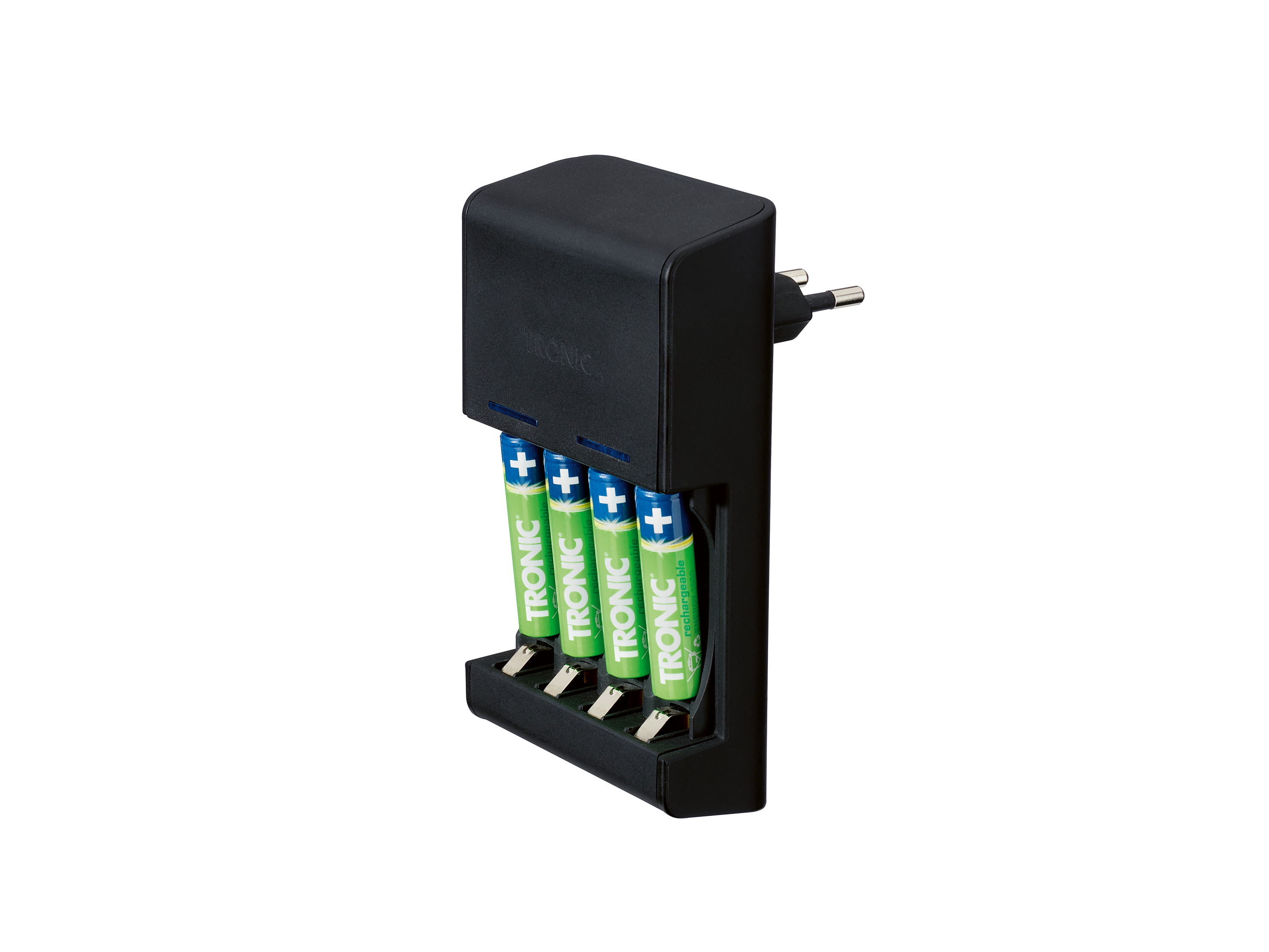 TRONIC® Chargeur de piles AA et AAA
