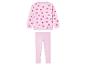 Sweat-shirt à cœurs et leggings rose pour enfant.