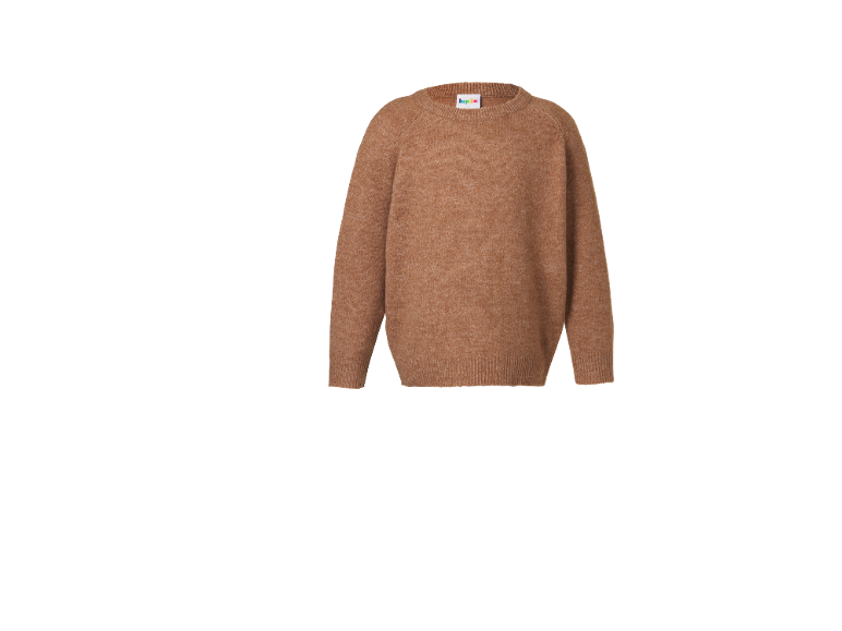 Pull en maille marron pour enfant