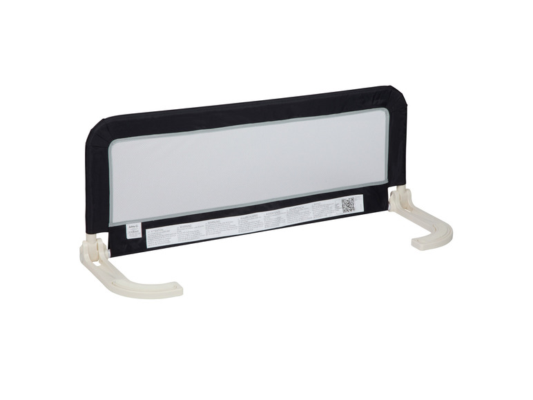 Barrière De Lit Pliable Anti-chute - 132 X 17 X 12 Cm, Mousse Mémoire 25D - Housse Amovible, Antidérapante - Gris