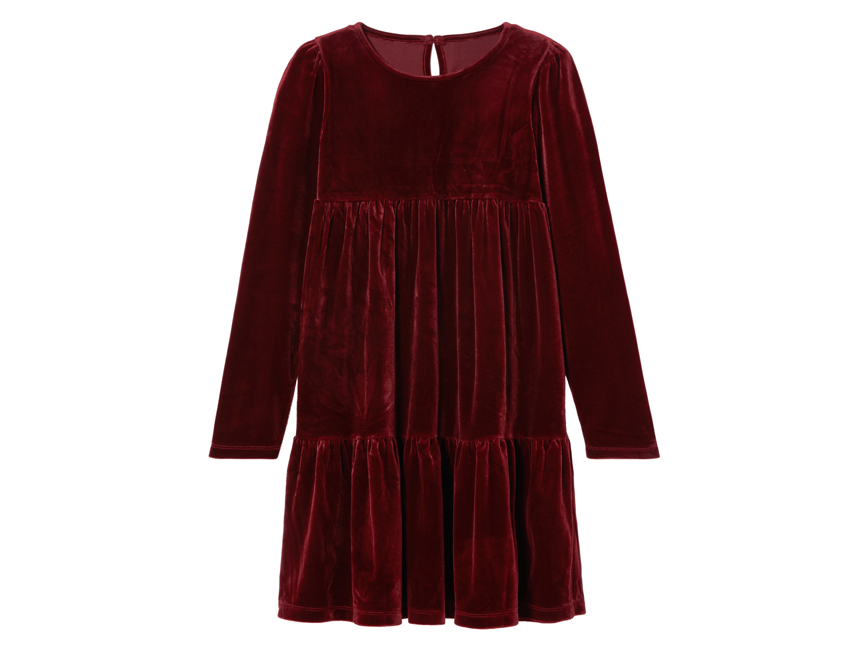 pepperts!® Robe en velours fille (8-10 ans, rouge)