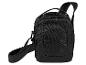 Sac bandoulière noir, compact et pratique.