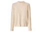 Pull en maille beige à col rond