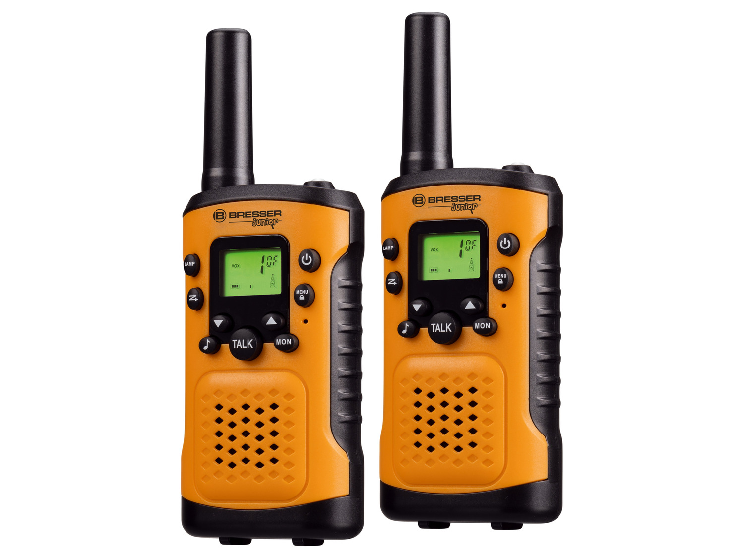 BRESSERJUNIOR Lot de 2 talkie-walkies (orange)