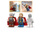 Minifigurines LEGO de Thor, Valkyrie et une momie.