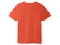 T-shirt orange à manches courtes, vue arrière.