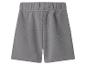 Short en jersey gris avec taille élastiquée.