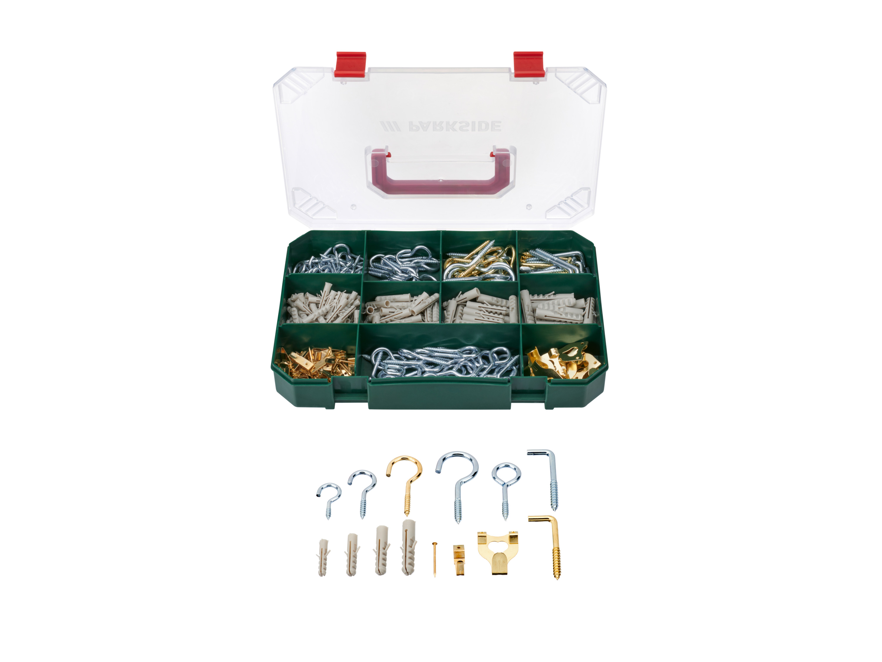 PARKSIDE® Assortiment de visserie (Assortiment de crochets et chevilles)