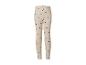 Legging beige pour enfant avec cœurs noirs