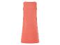 Robe longue corail sans manches.