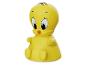 Un jouet jaune en forme de Tweety de Looney Tunes.