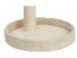 Base ronde et poteau en sisal pour griffoir à chat.