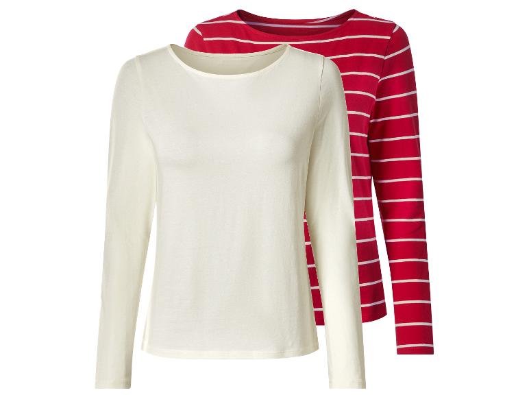 Lot de 2 t-shirts à manches longues femme