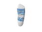 Chaussette de sport blanche avec des rayures bleues