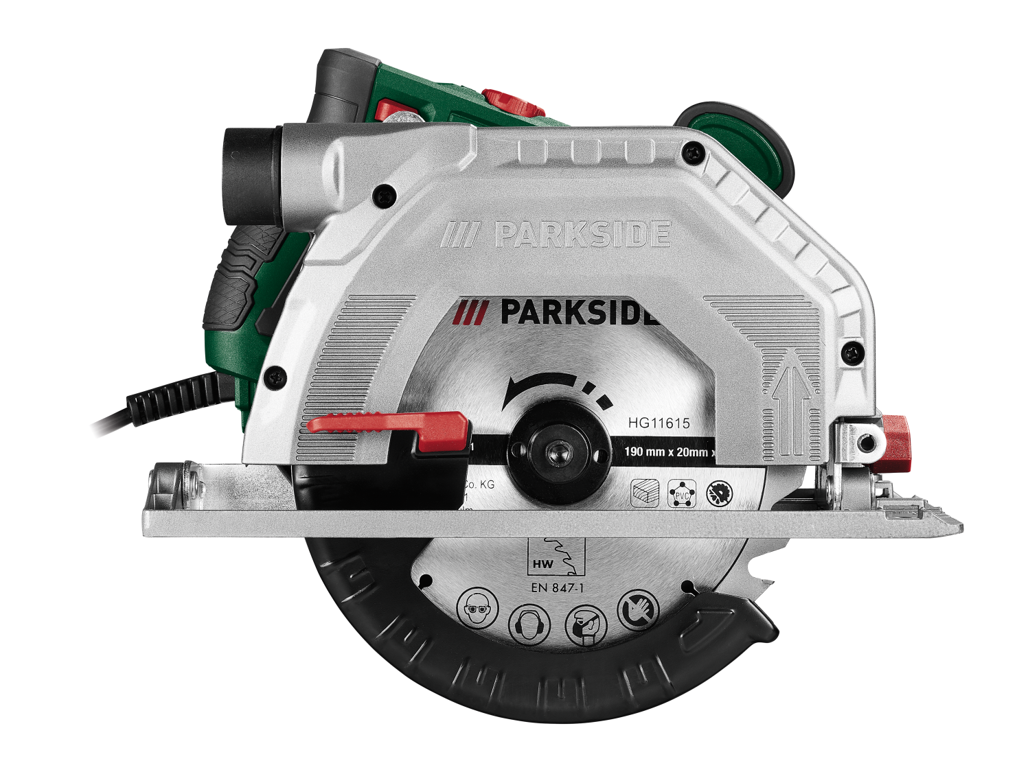 Scie Circulaire Parkside PHKS 1350 E4 – 1350W, Filaire, Neuve Sous Emballage