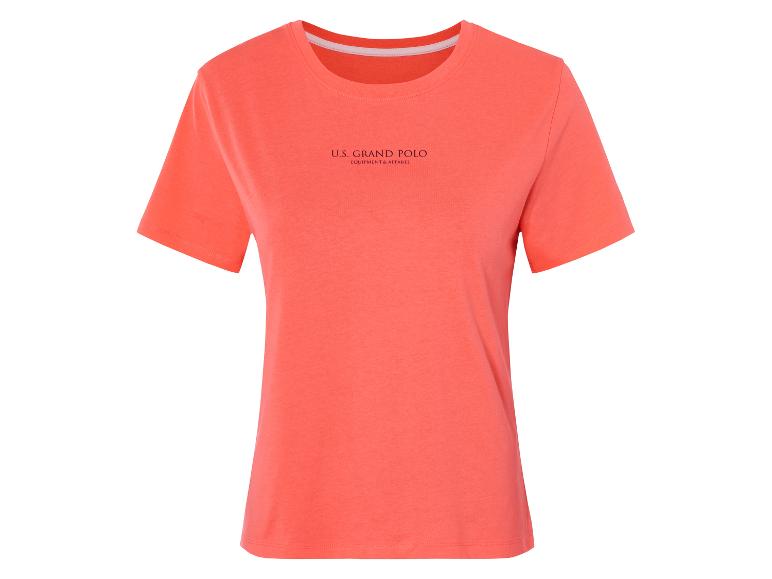 T-shirt corail U.S. Grand Polo.