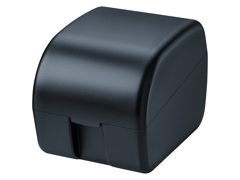 Boîte noire pour ranger des objets.