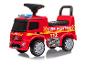 Camion de pompier rouge jouet avec le numéro 112.