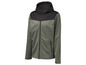 Une veste softshell verte à capuche.