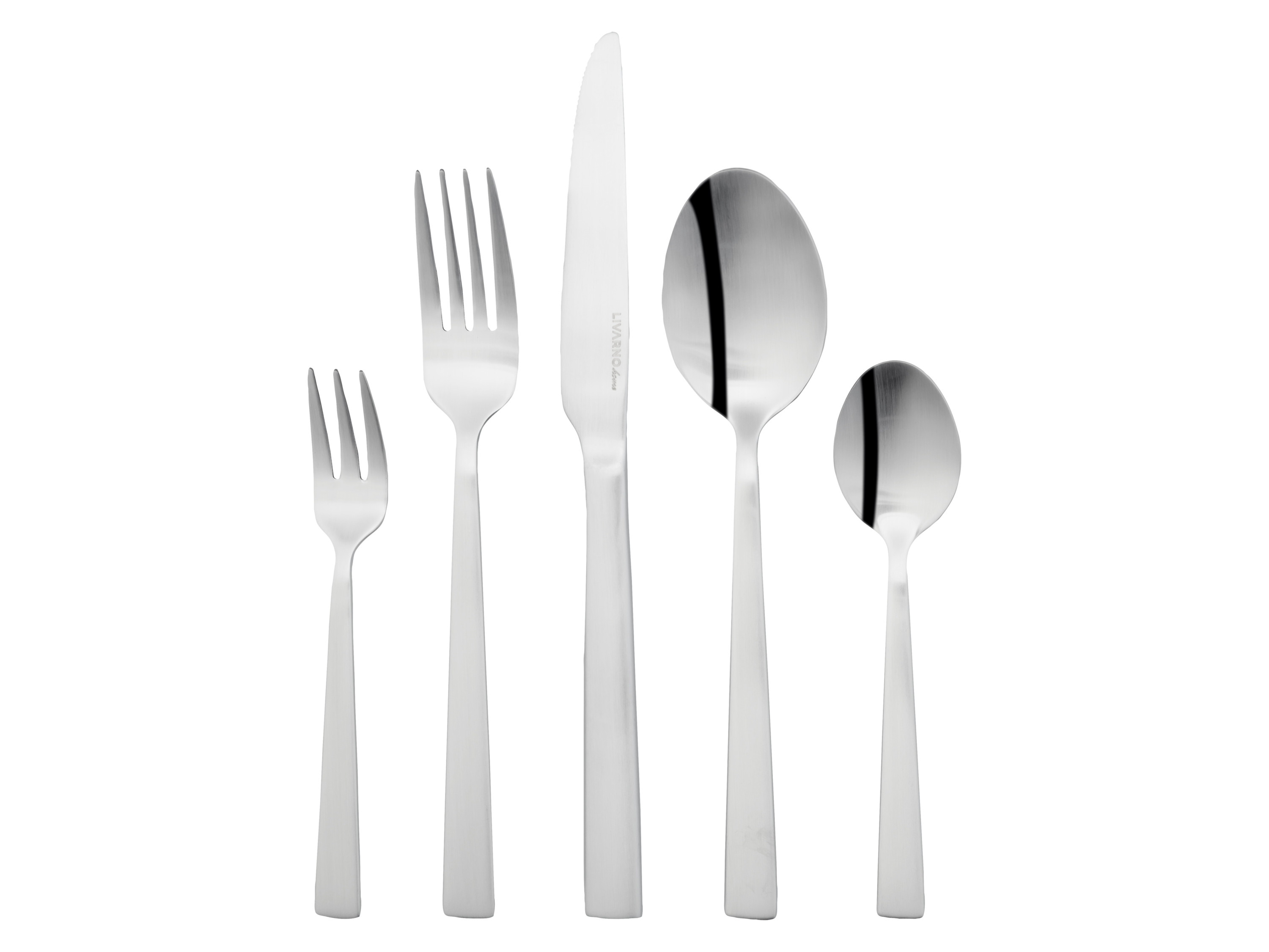 LIVARNO home Set de couverts en acier inoxydable, 60 pièces (mat)