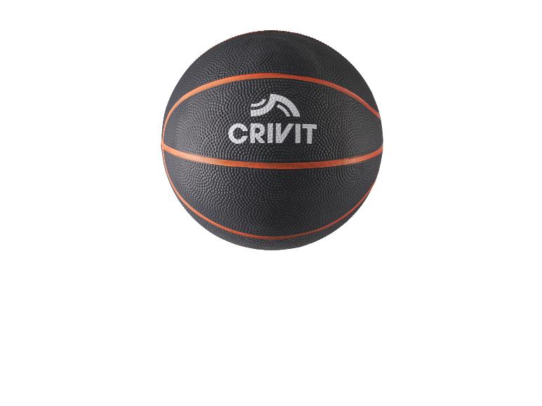 Médecine-ball Crivit noir avec des rayures orange