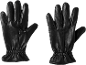Une paire de gants en cuir noir pour homme.