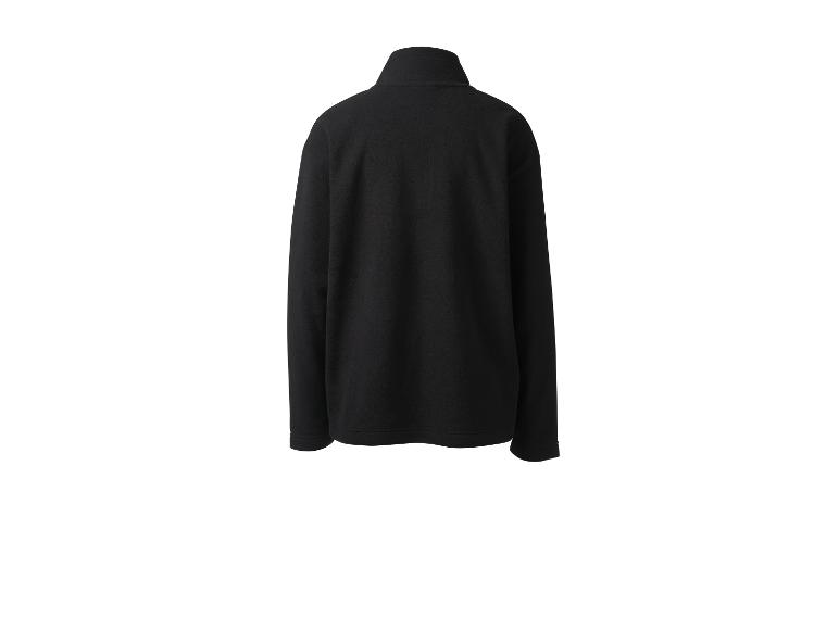 Veste polaire noire à col montant, vue arrière