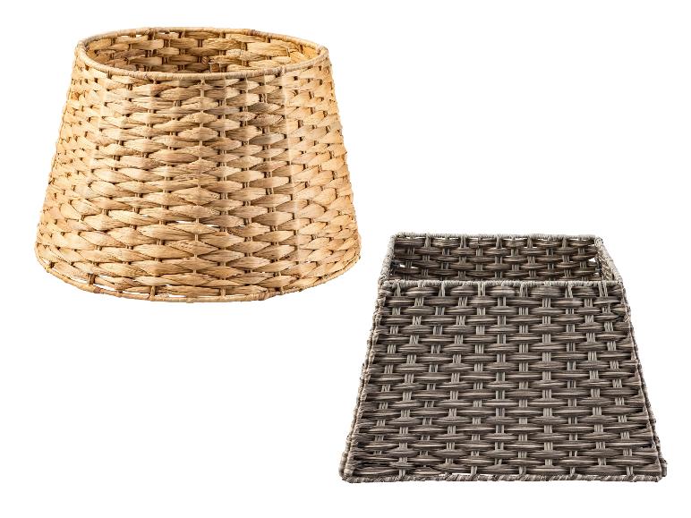 LIVARNO® Cache-pieds de sapin de Noël en plastique tressé, rond et carré.
