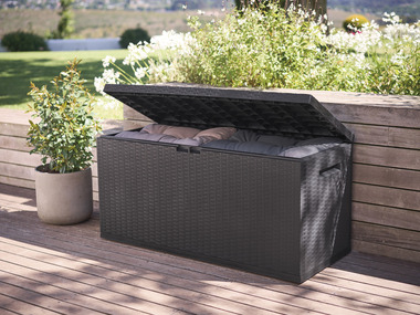 LIVARNO home Coffre de rangement, 350 L, noir