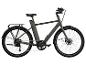 Un vélo électrique vert avec des pneus Schwalbe.