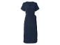 Robe portefeuille bleu marine, style estival.