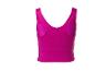 Haut de sport sans manches fuchsia pour femme, vue arrière